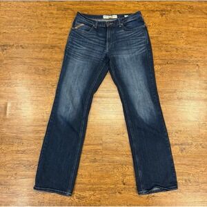 Ariat Legacy Blue M5 Straight Leg Fit Western Cowboy Tall Denim Jeans Men 35x36